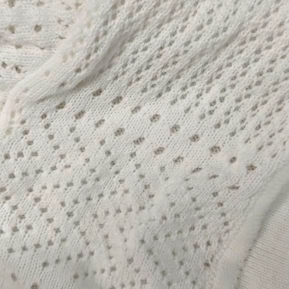 Covington Missy Crochet Shrug Core White Cardigan Sweater NWT - Picture 5 of 10